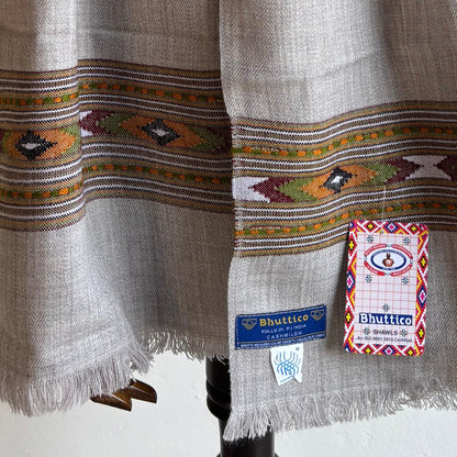 Hand Woven Cashmilon Muffler Grey