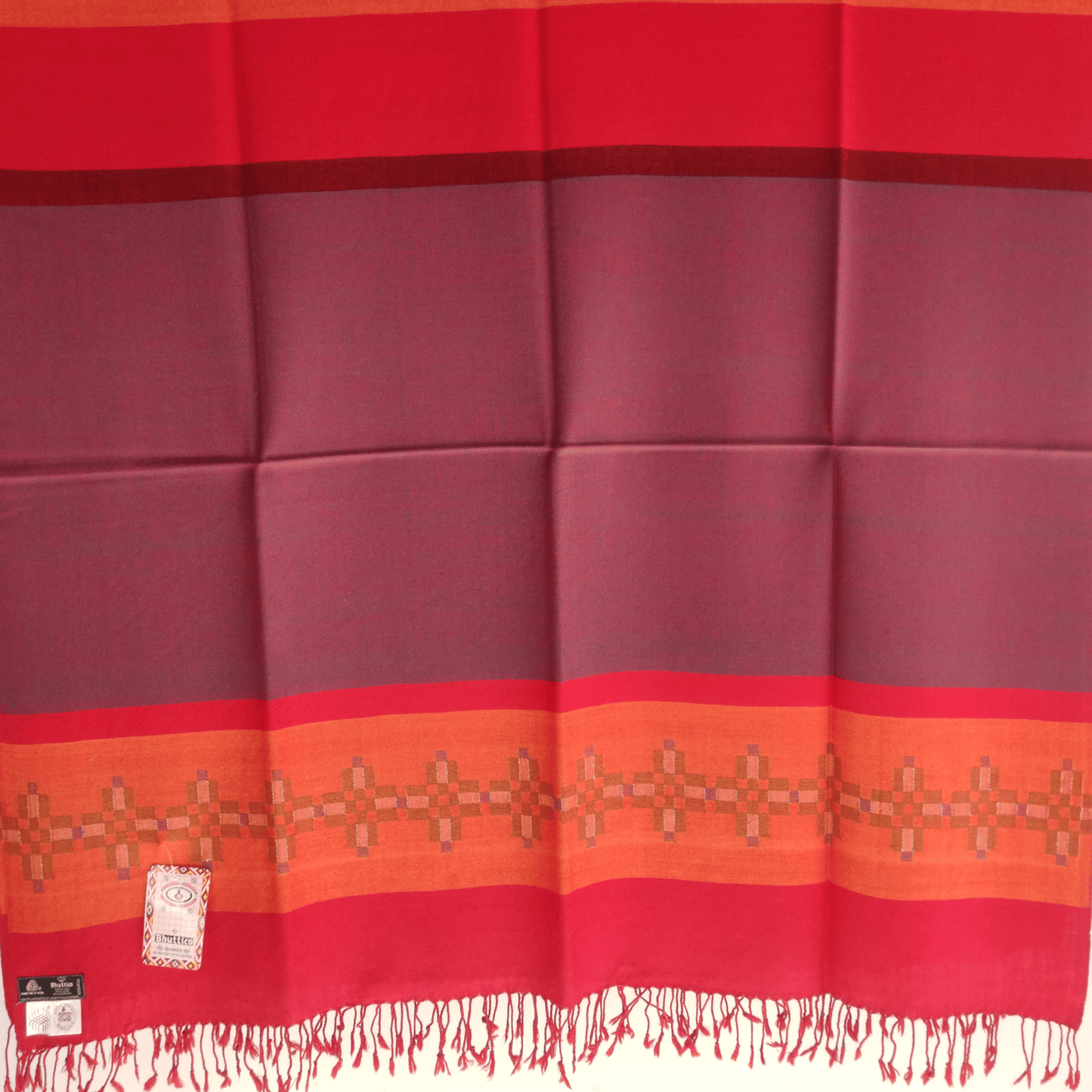 Hand Woven Pure Merino Wool Kullu Shawl