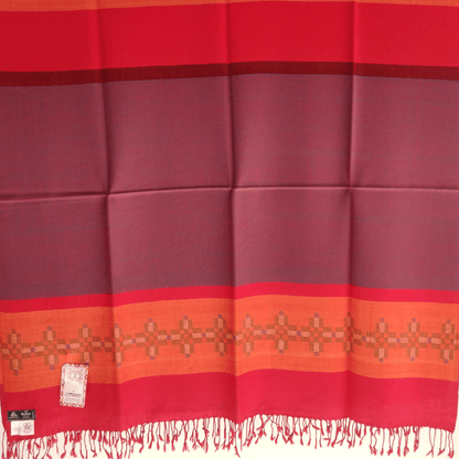 Hand Woven Pure Merino Wool Kullu Shawl