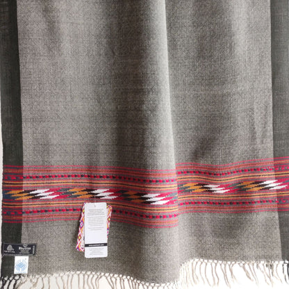 Hand Woven Pure Merino Wool Kullu Stole