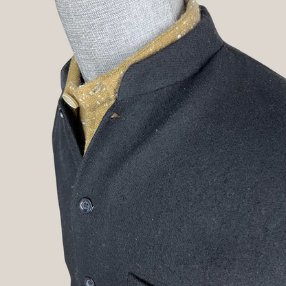 Men's Black Woolen Nehru Jacket