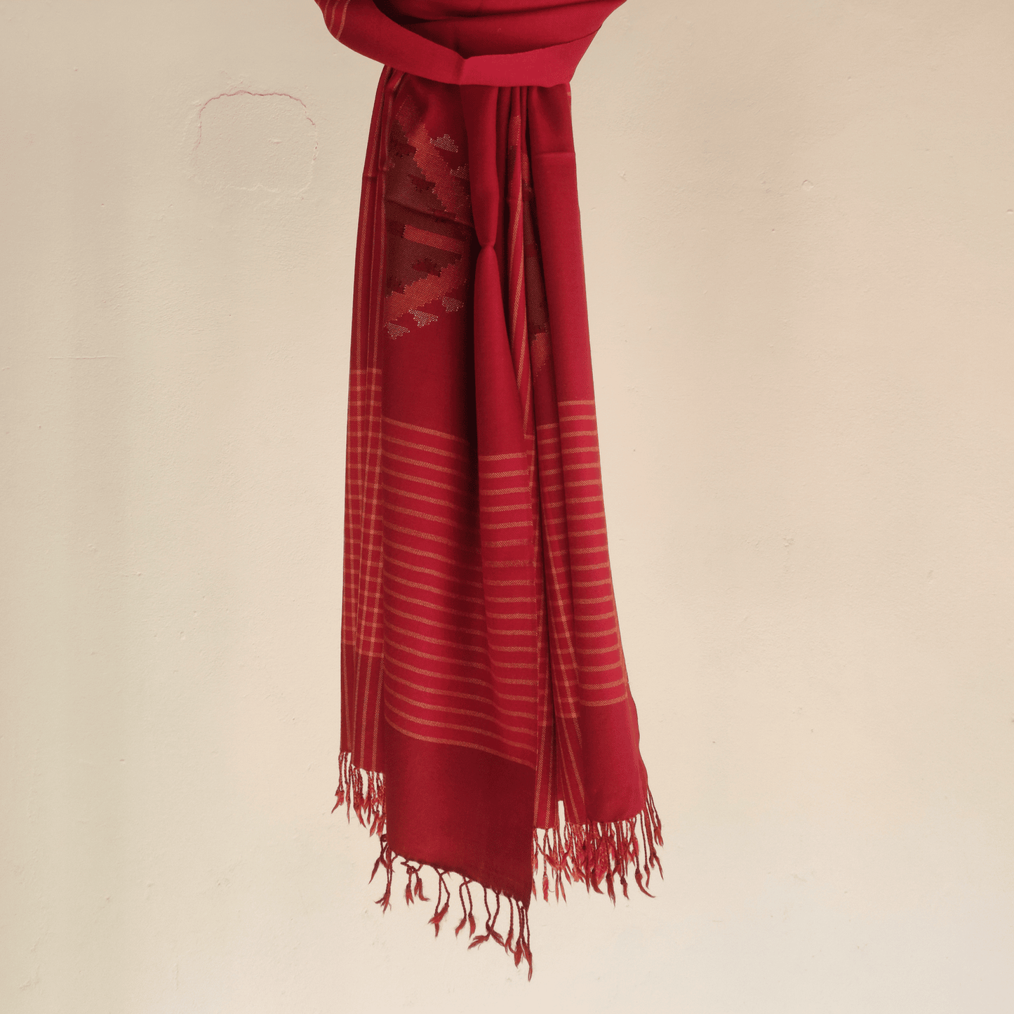 Hand Woven Pure Merino Wool Kullu Shawl