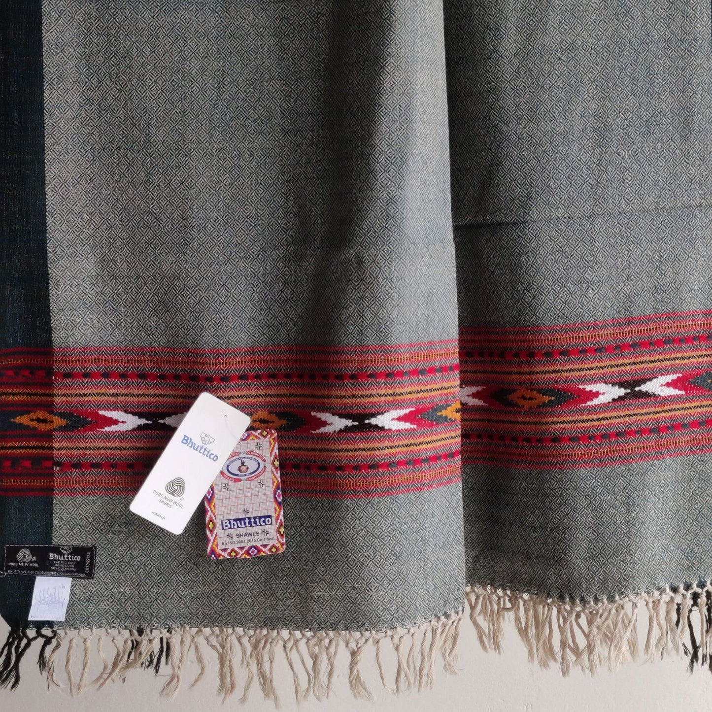 Hand Woven Pure Merino Wool Kullu Stole