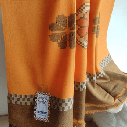 Hand Woven Pure Merino Wool Kullu Shawl