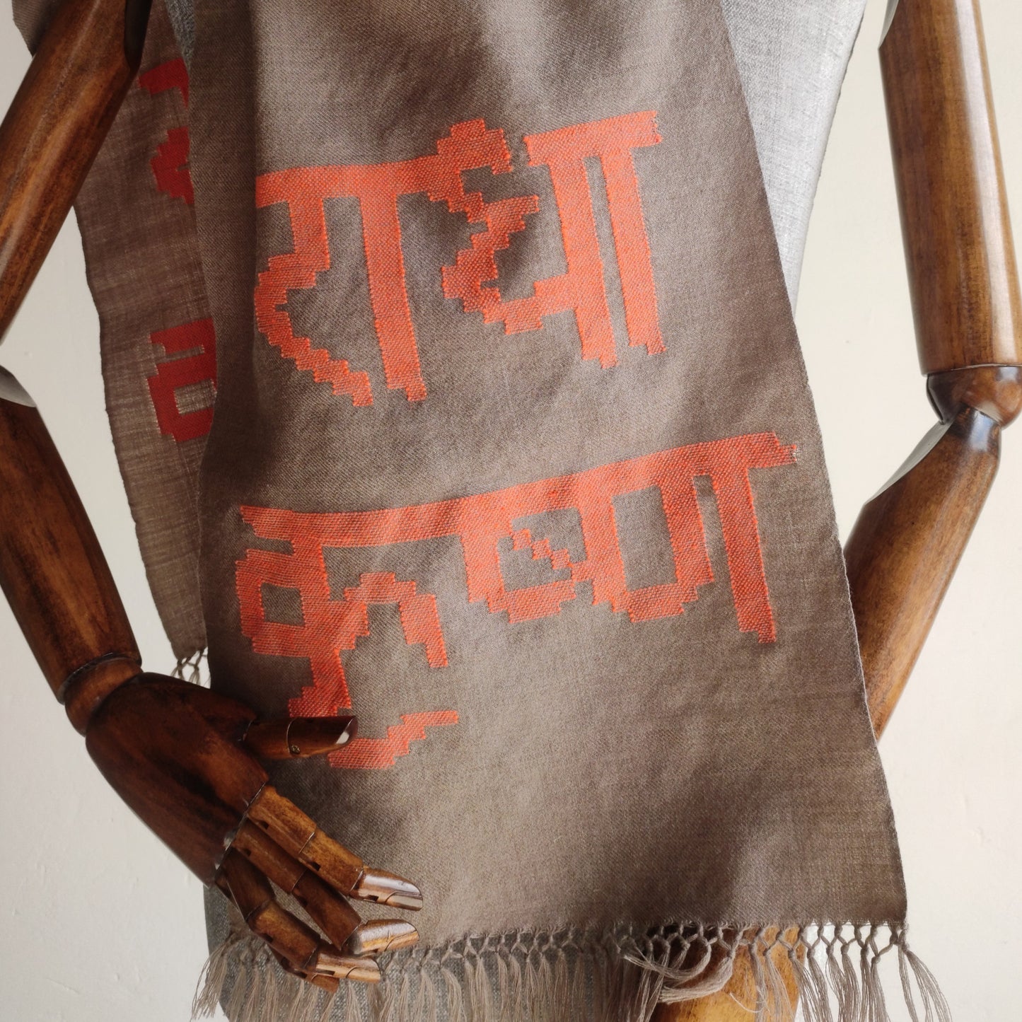 Hand Woven Pure Merino Wool Muffler- Radha Krishan