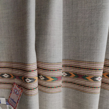 Handwoven Angora+Wool Shawl Grey
