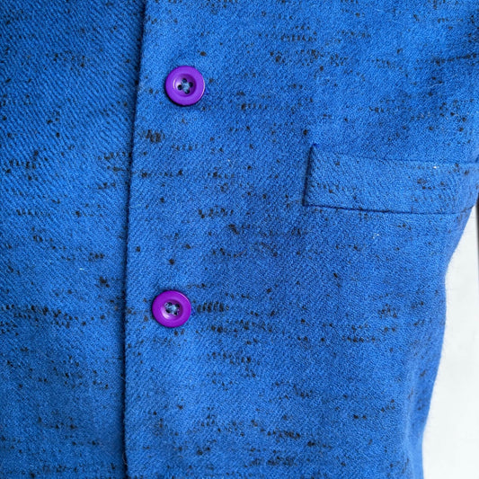 Men’s Merino Wool Half-Sleeve Nehru Jacket