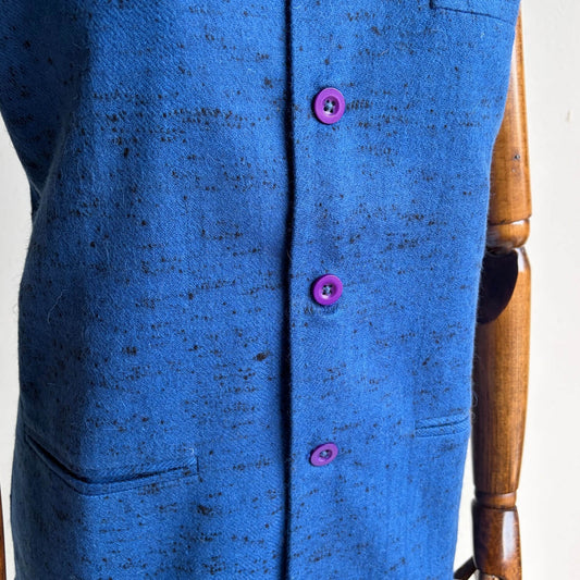 Men’s Merino Wool Half-Sleeve Nehru Jacket