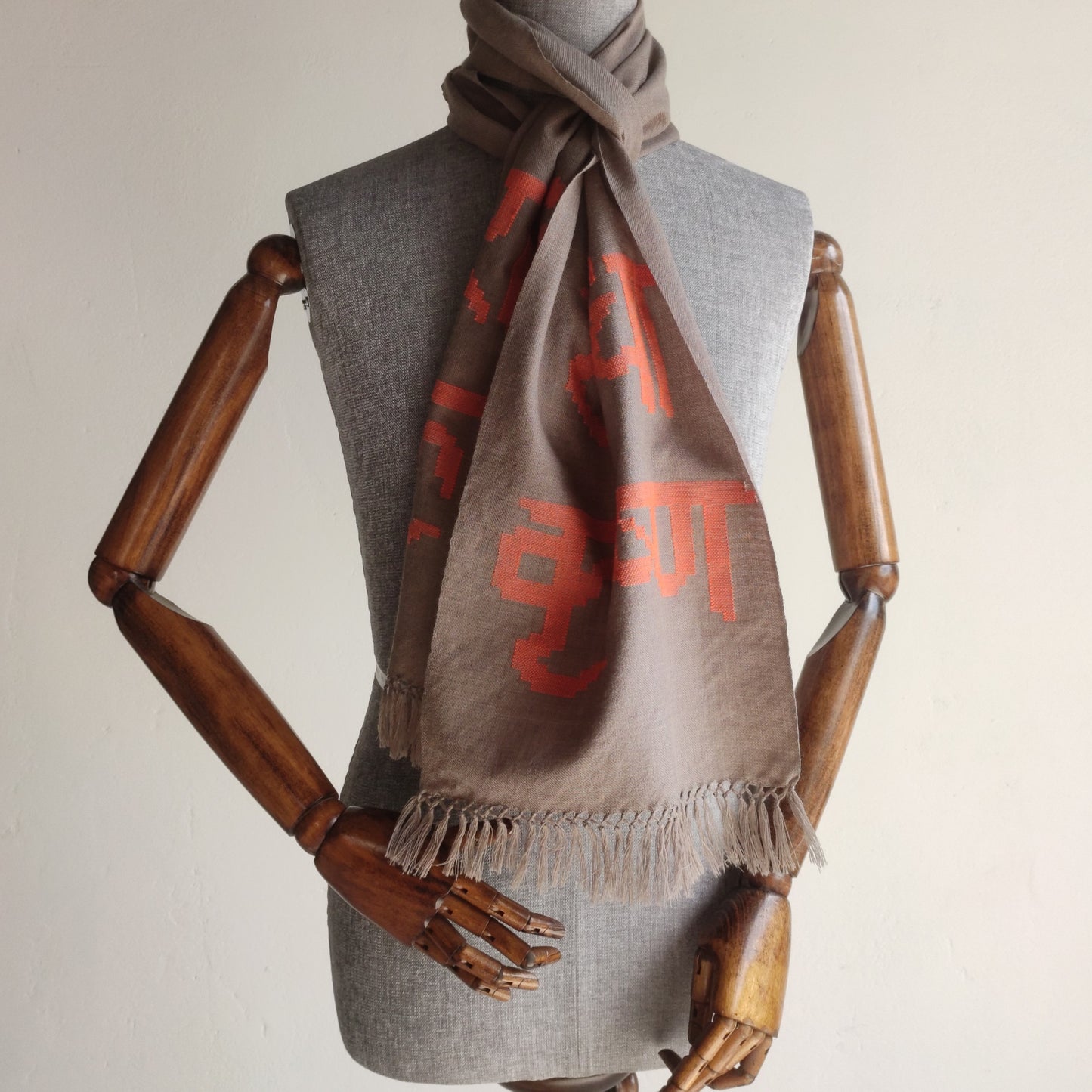 Hand Woven Pure Merino Wool Muffler- Radha Krishan