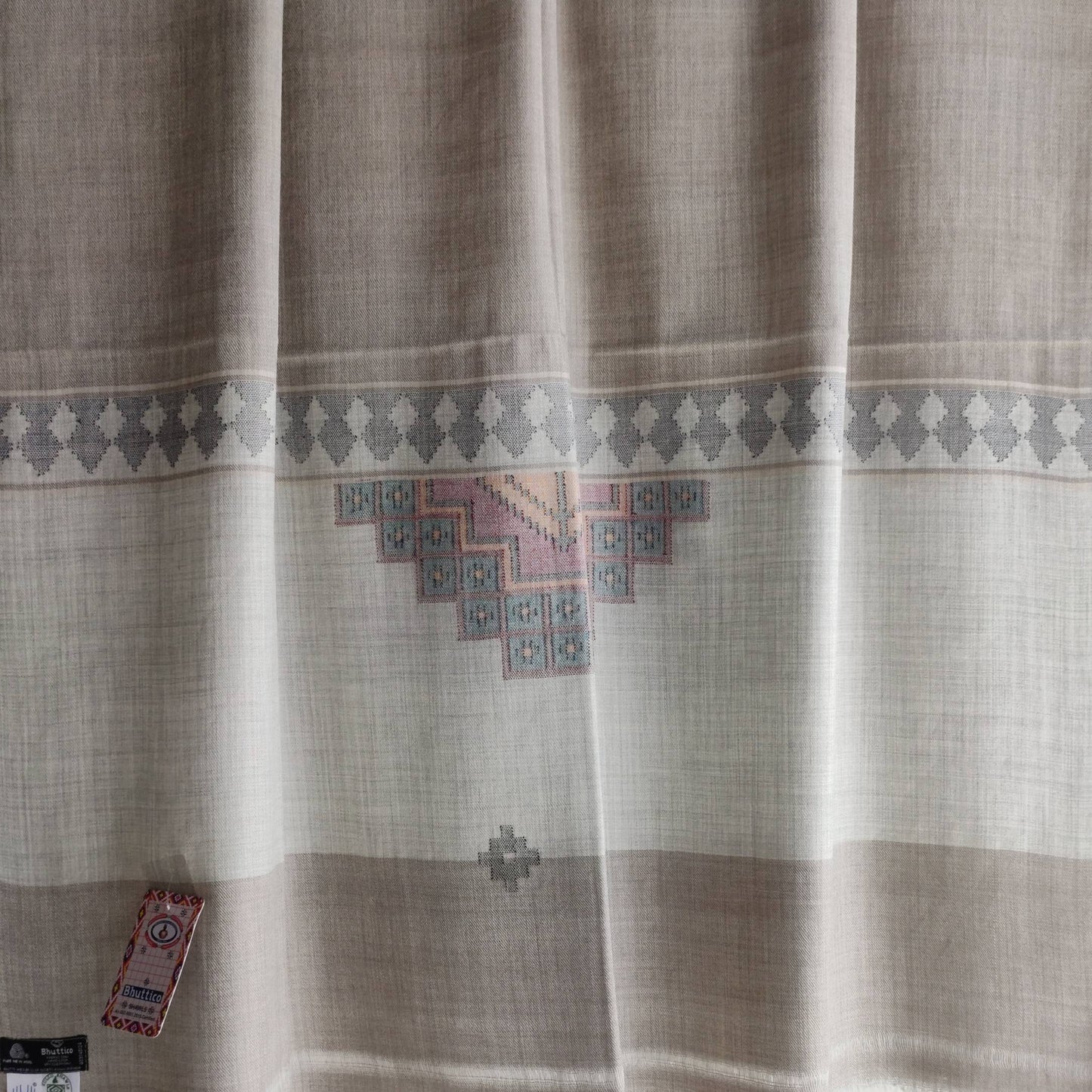 Hand Woven Pure Merino Wool Kullu Shawl