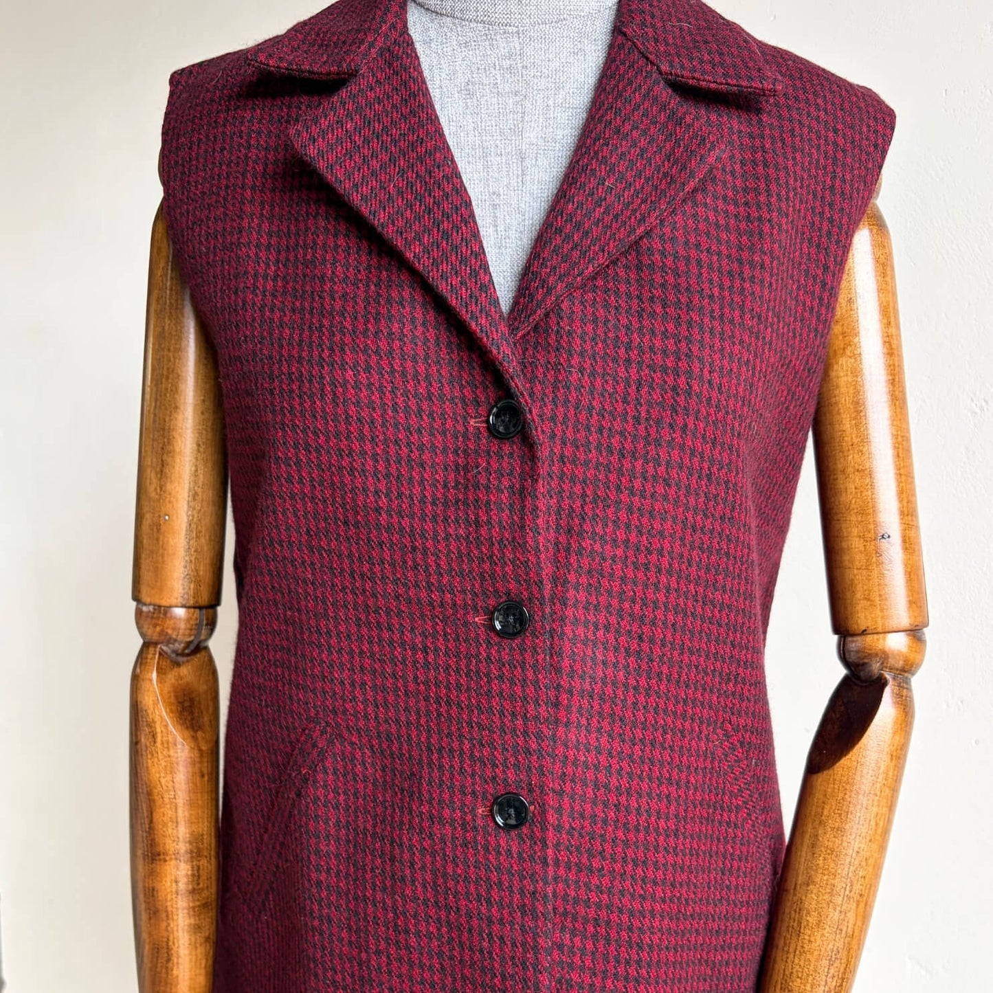Women’s Merino Wool Nehru Jacket – Maroon