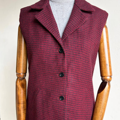 Women’s Merino Wool Nehru Jacket – Maroon