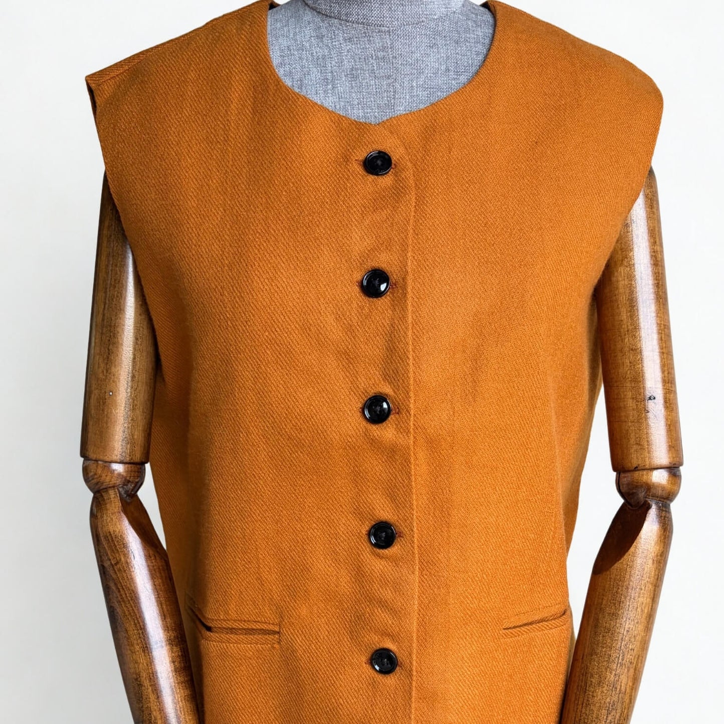 Women’s Merino Wool Nehru Jacket – Mustard