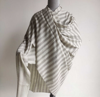 Mens Pure Pashmina Shawl ( Stripes Loi)