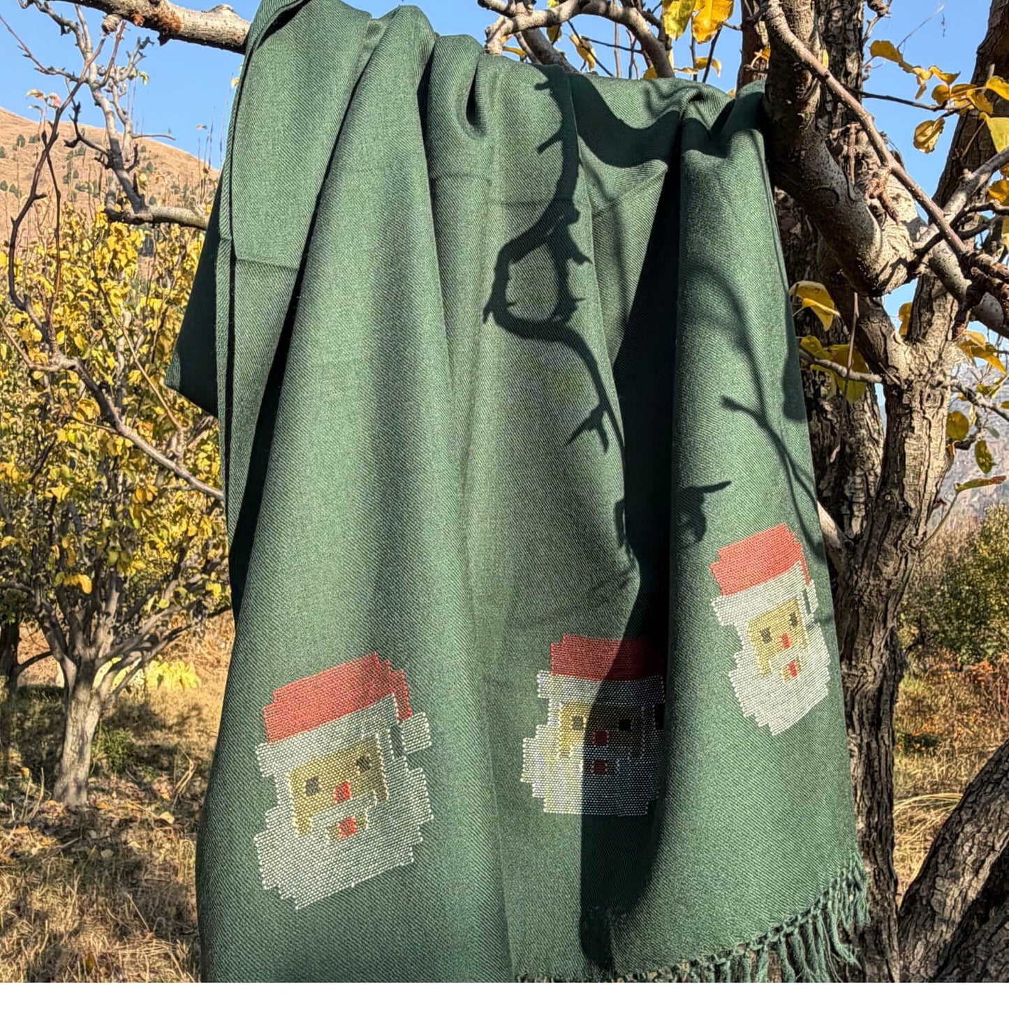 The Green Santa Shawl