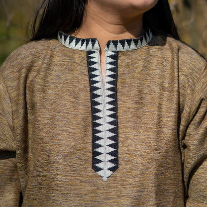 Merino Wool Co-ord Set for Women (Camel Brown)