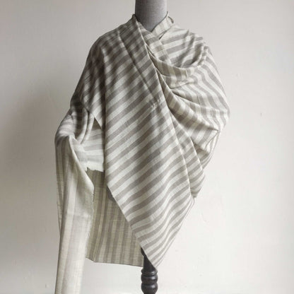Mens Pure Pashmina Shawl ( Stripes Loi)
