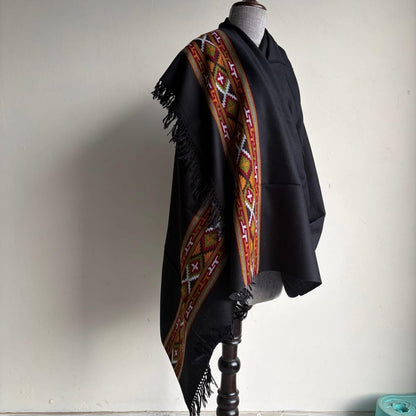 Hand Woven Pure Merino Wool Kullu Shawl