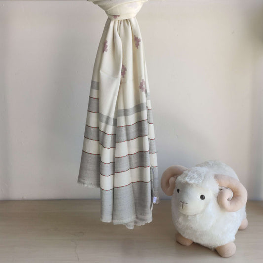 Handwoven Angora+Wool Shawl