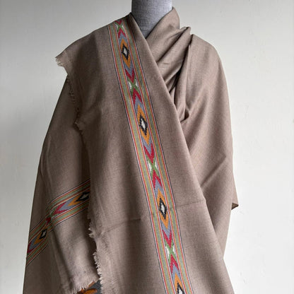 Hand Woven Pure Merino Wool Kullu Shawl
