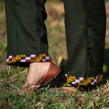 Merino Wool Co-ord Set for Women (Olive Green)