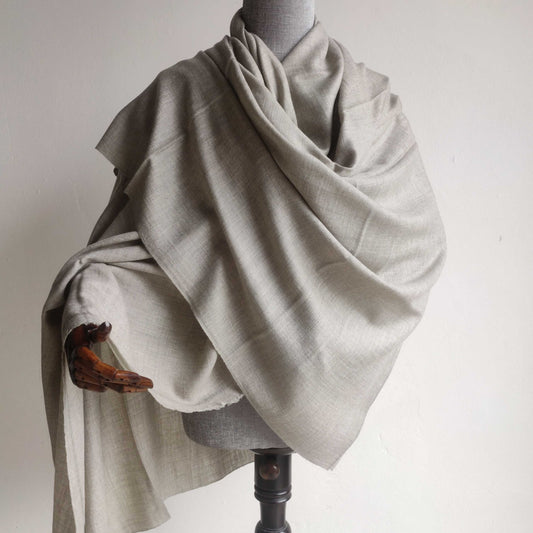 Mens Pure Pashmina Shawl - Grey