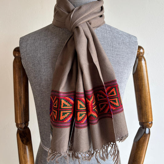 Hand Woven Pure Merino Wool Muffler Pashmina