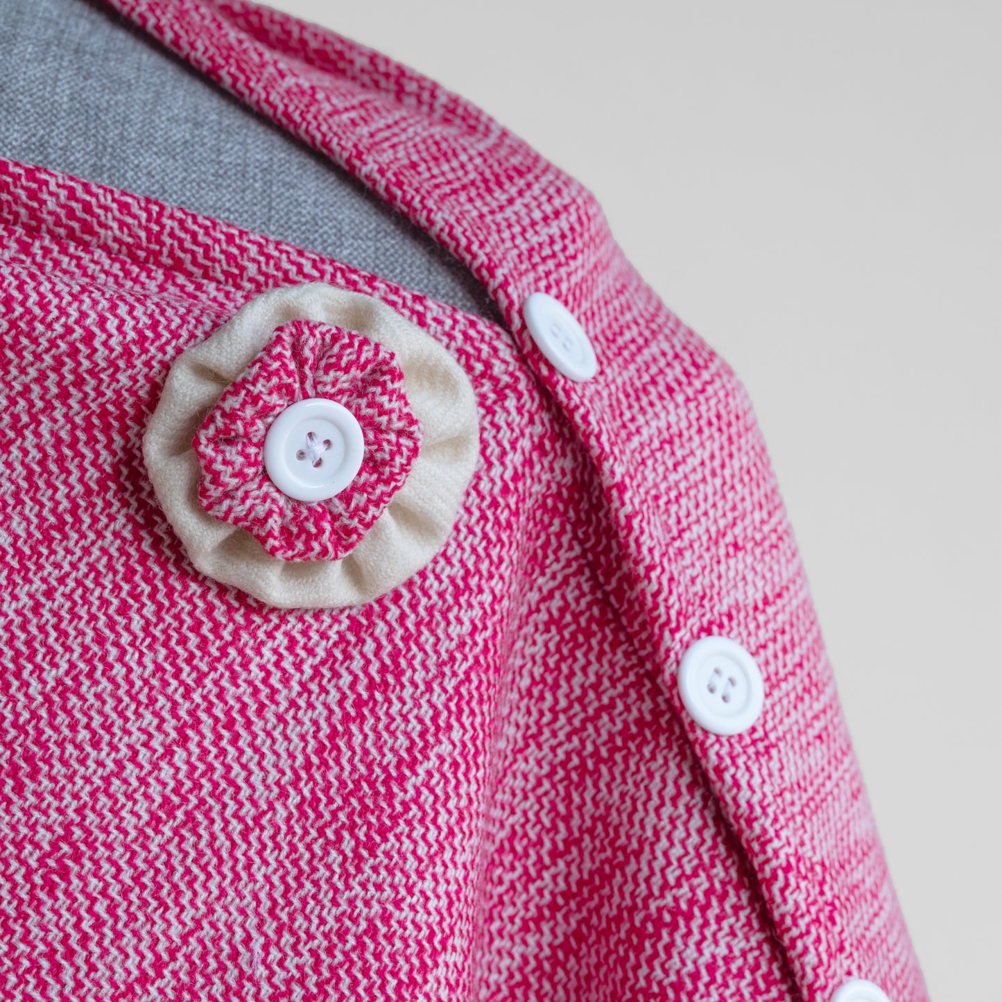Pink Cashmilon woolen Cape for Women