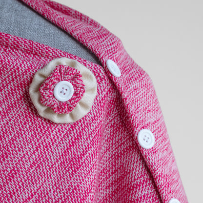 Pink Cashmilon woolen Cape for Women