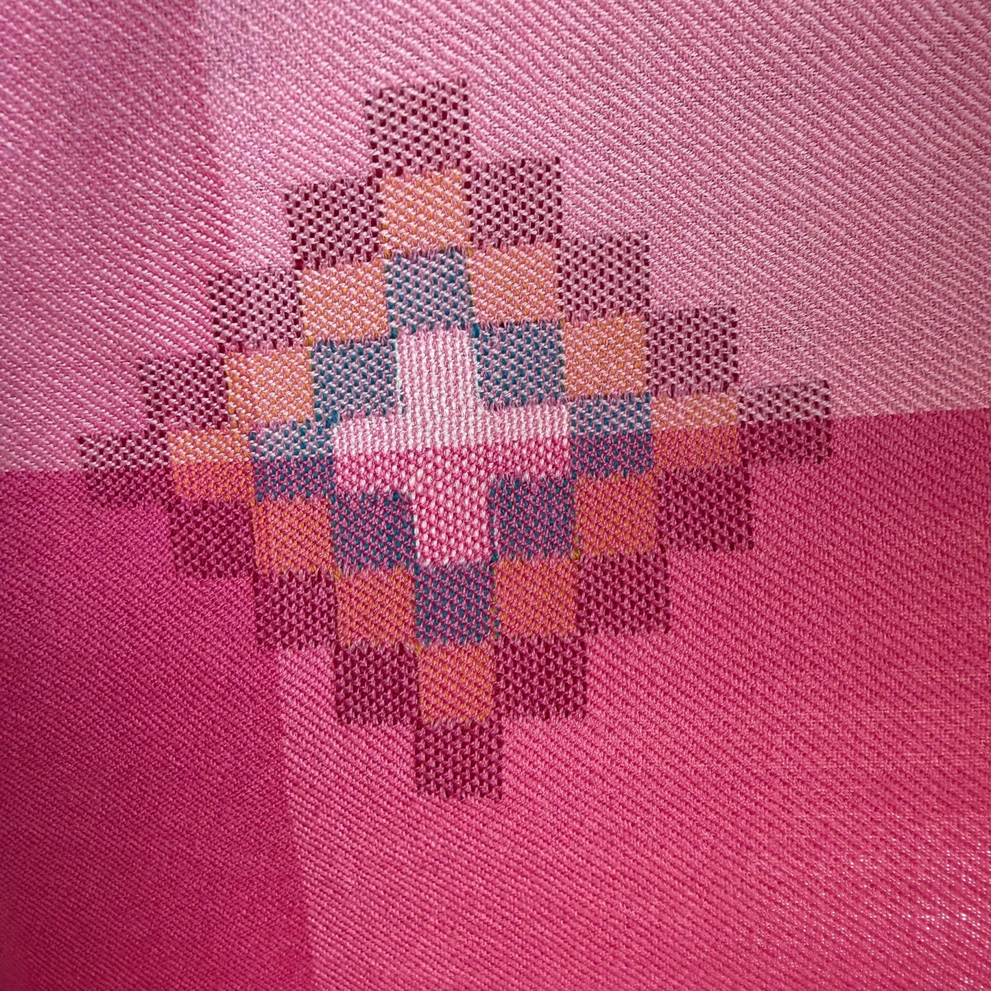 Hand Woven Pure Merino Wool Kullu Stole Pink