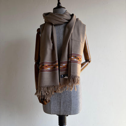 Hand Woven Polywool Kullu Stole Pashmina