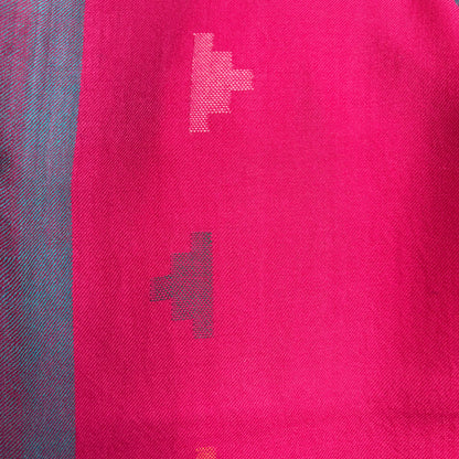 Hand Woven Pure Merino Wool Kullu Stole Pink