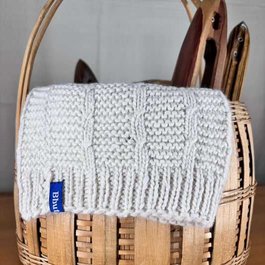 Natural Angora and Wool Blend Beanie Cap – Handknitted for Timeless Warmth