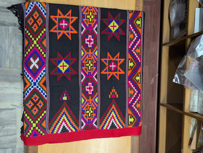 Traditional Kullu Pattu – Grey Base (Pure Merino Wool)