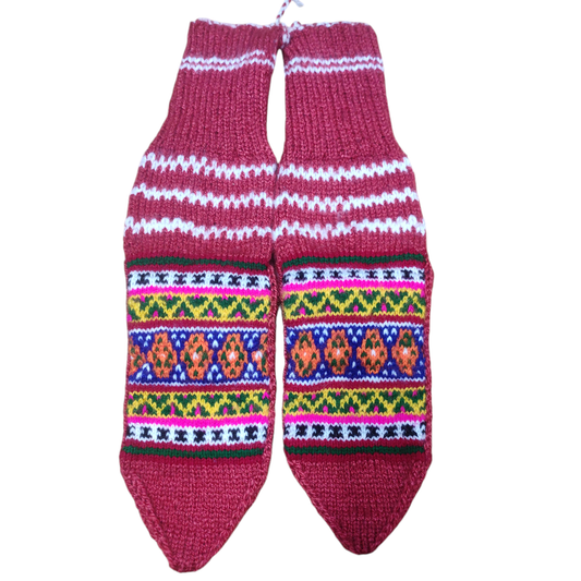 Maroon cashmilion socks