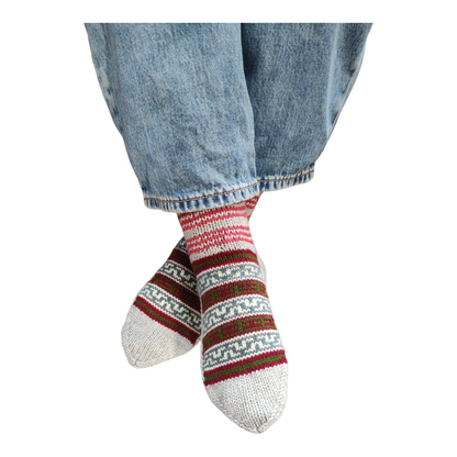 winter wool socks grey