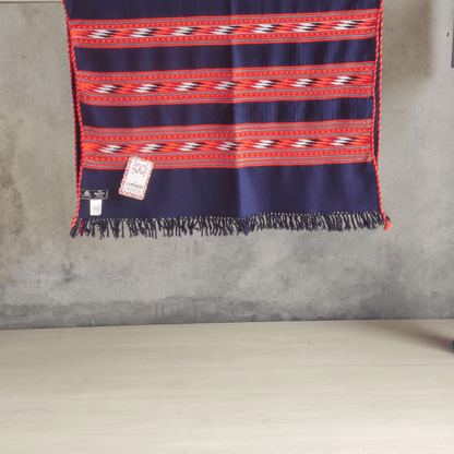 Hand Woven Pure Merino Wool Kullu Stole (Gugtu 3D)