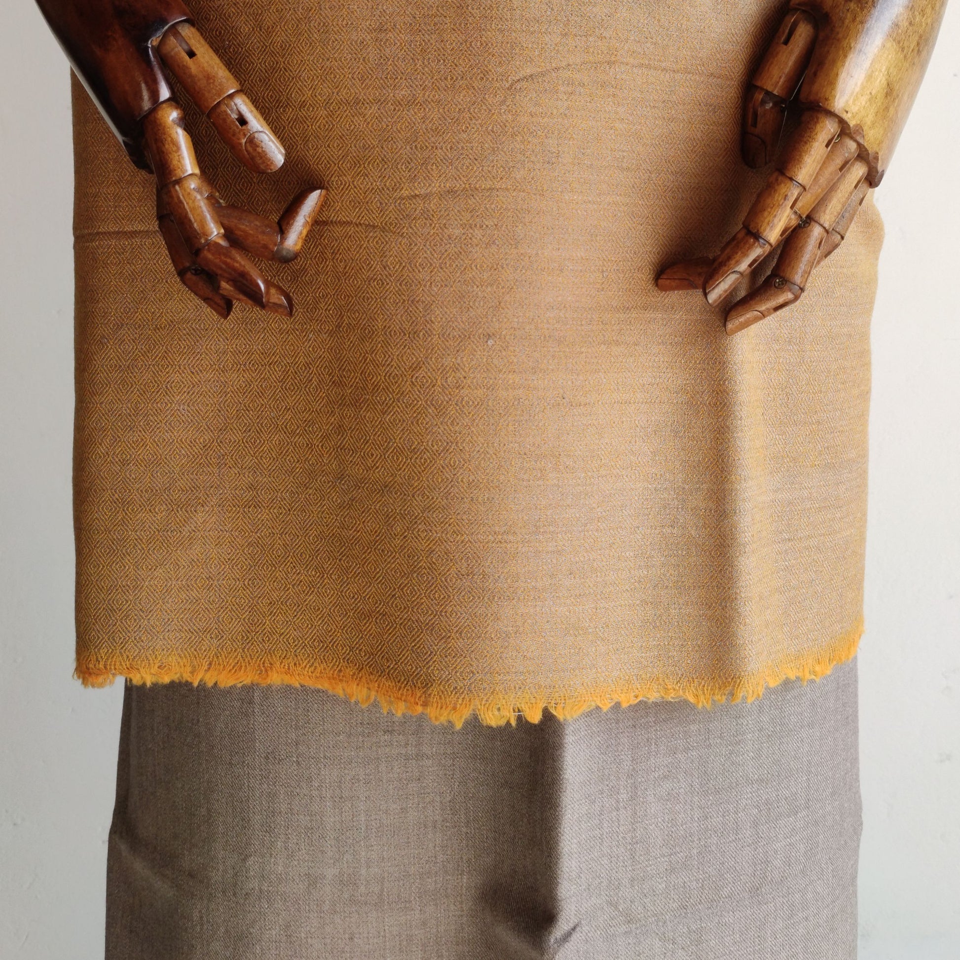 Women's winter suit with stole(Mustard)