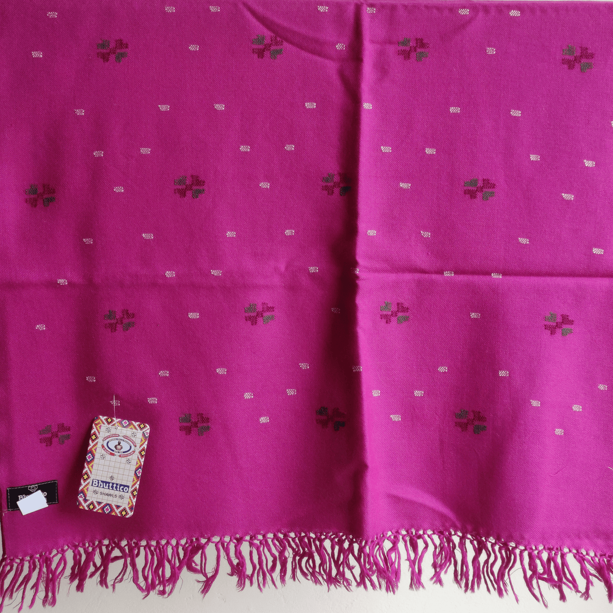 Hand Woven Pure Merino Wool Kullu Stole- purple