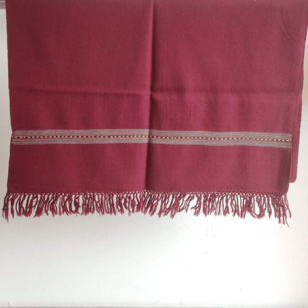 Hand Woven Pure Merino Wool Kullu Stole