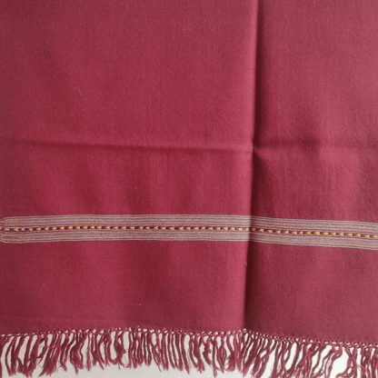 Hand Woven Pure Merino Wool Kullu Stole