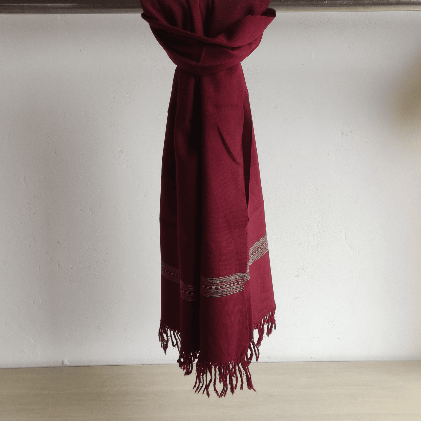 Hand Woven Pure Merino Wool Kullu Stole