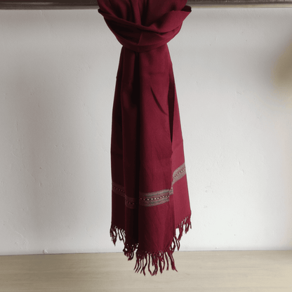 Hand Woven Pure Merino Wool Kullu Stole