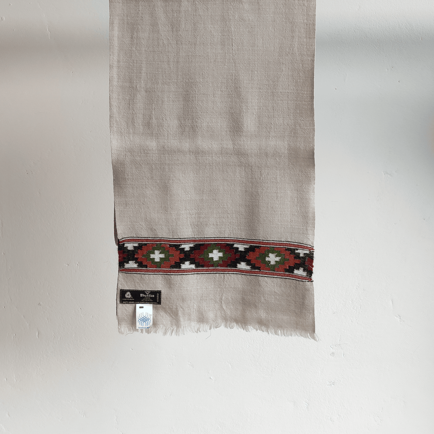 Hand Woven Pollywool Muffler - Bhuttico Shawls