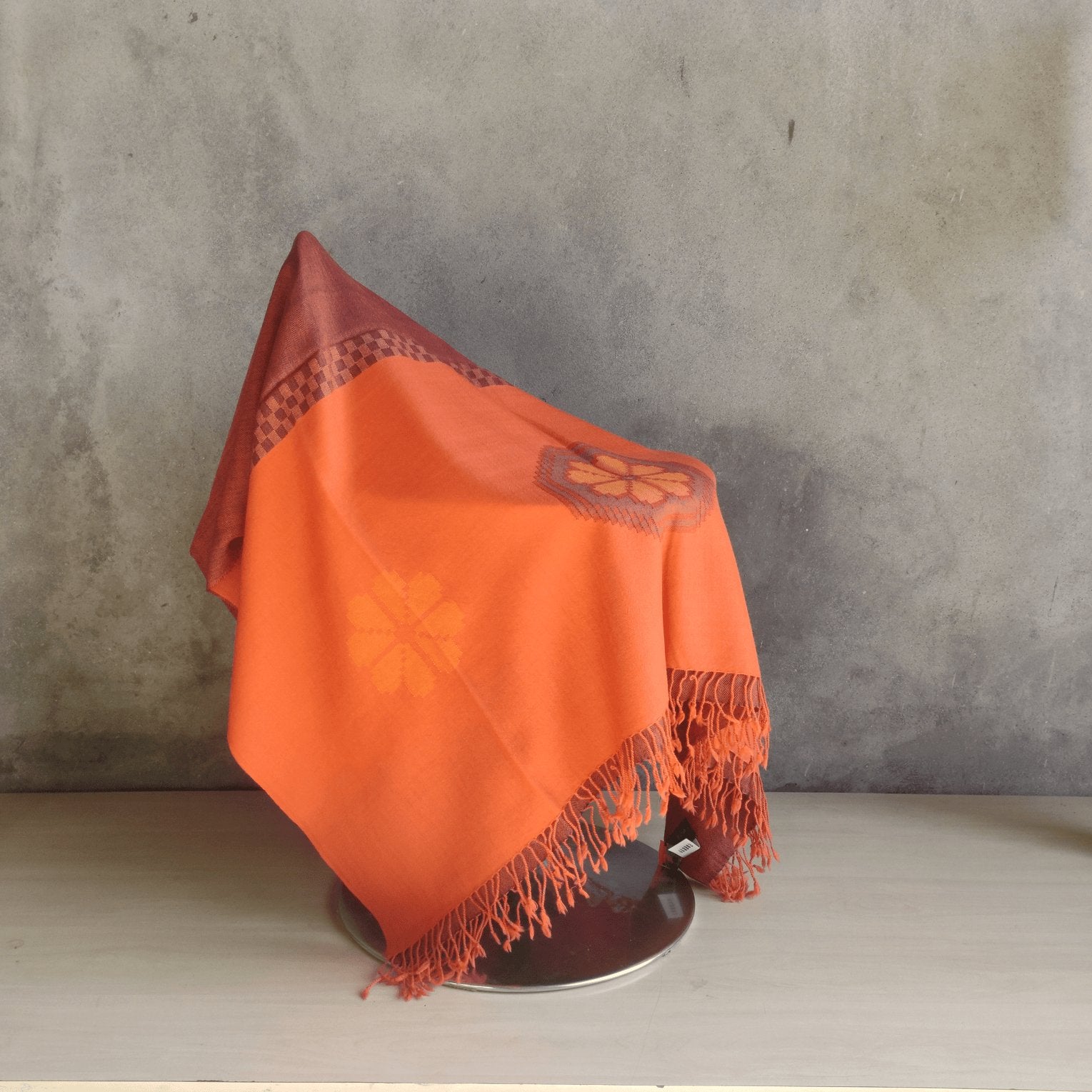 Hand Woven Pure Merino Wool Kullu Shawl - Bhuttico Shawls