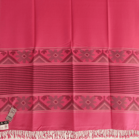 Hand Woven Pure Merino Wool Kullu Shawl - Bhuttico Shawls