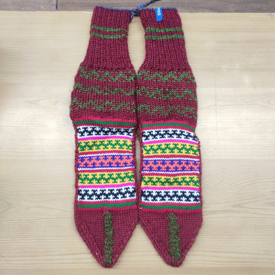 Bhuttico's Cashmilon Socks – Maroon