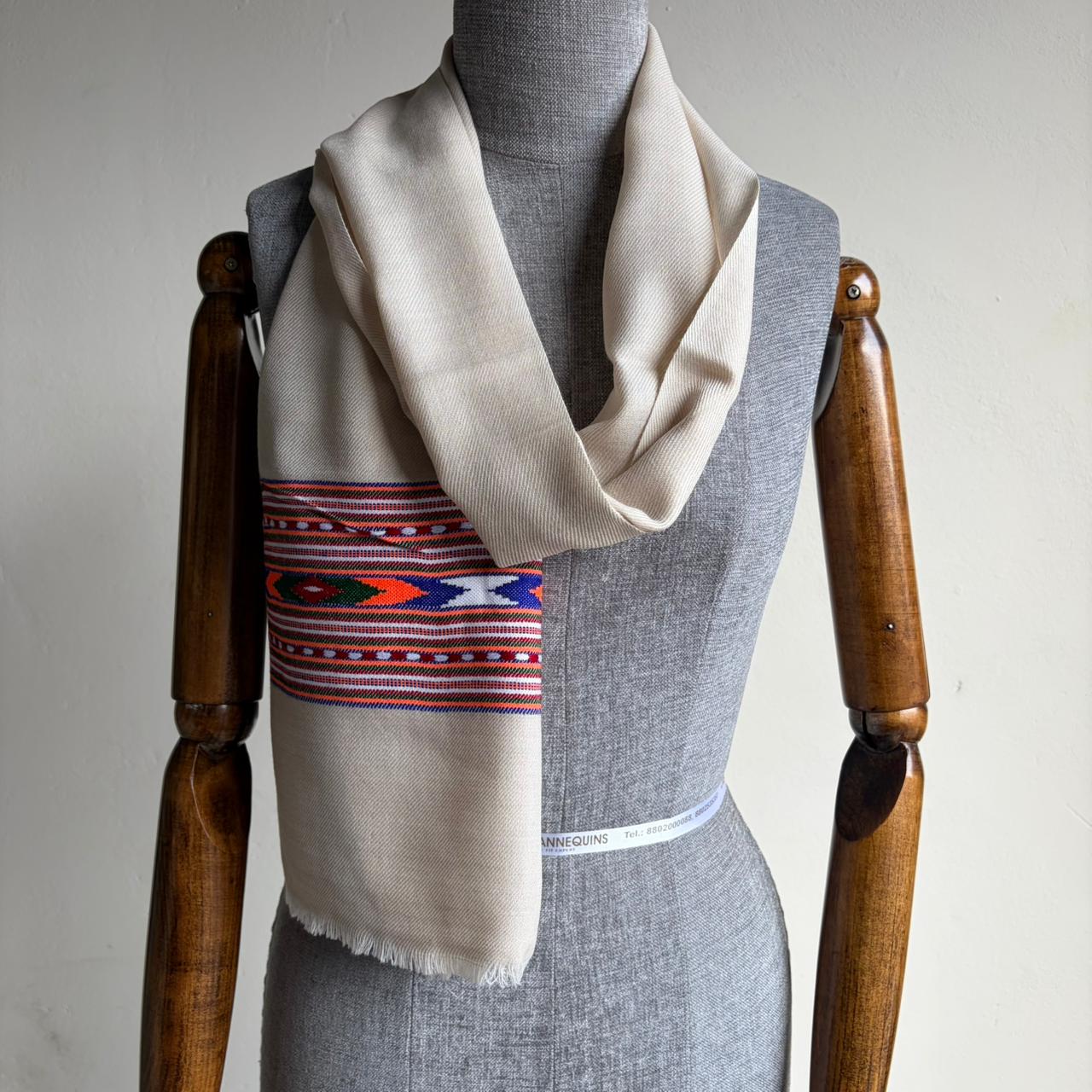 Polywool Muffler for Men & Women - (Beige)