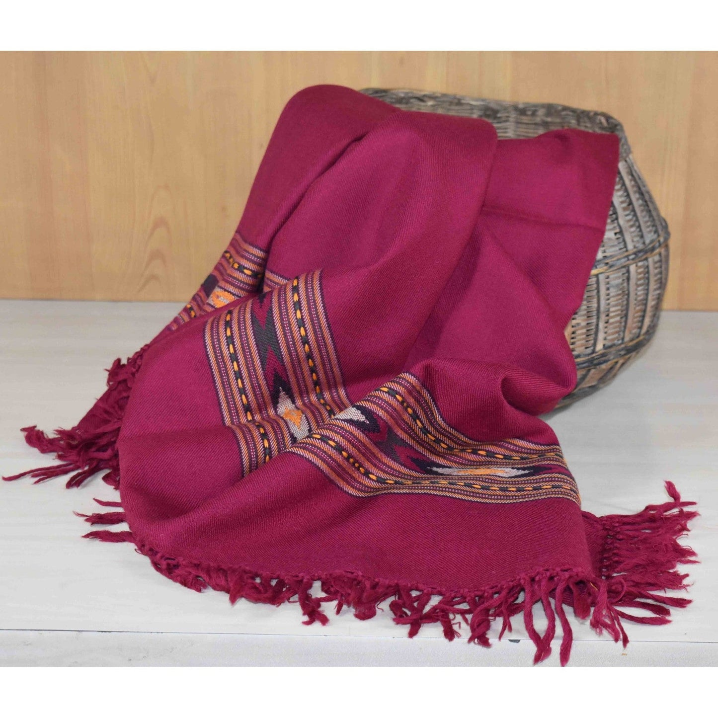 Merino Wool Shawl (Multicolor) - Bhuttico Shawls