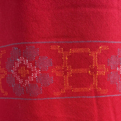 Bhuttico Women’s Merino Woolen Suit (without stole) – Red